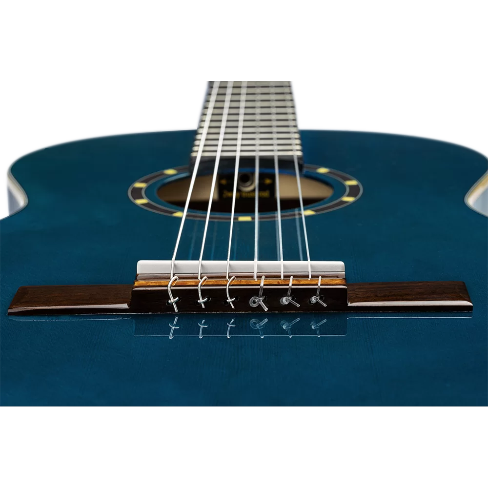 Ortega RST5MBK Student Series Spruce/Catalpa Black Top Nylon String Guitar  #0905